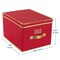 Simplify Storage Box, 11.81 in L, 15.75 in W, 11.81 in H, Red, Polyester 9071-RED - alternate 3